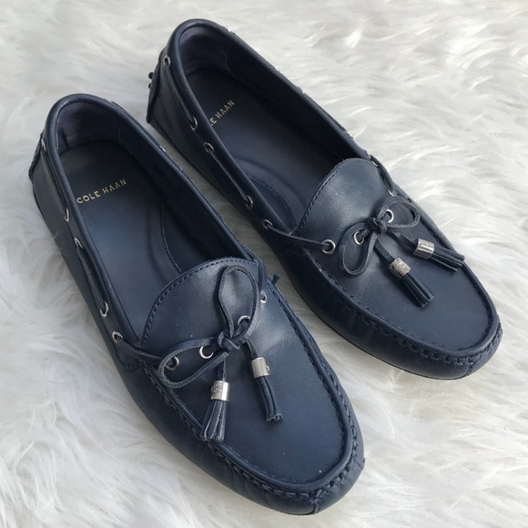 Cole Haan Shoes - Cole Haan Navy Grant Driver Moccasins Loafer